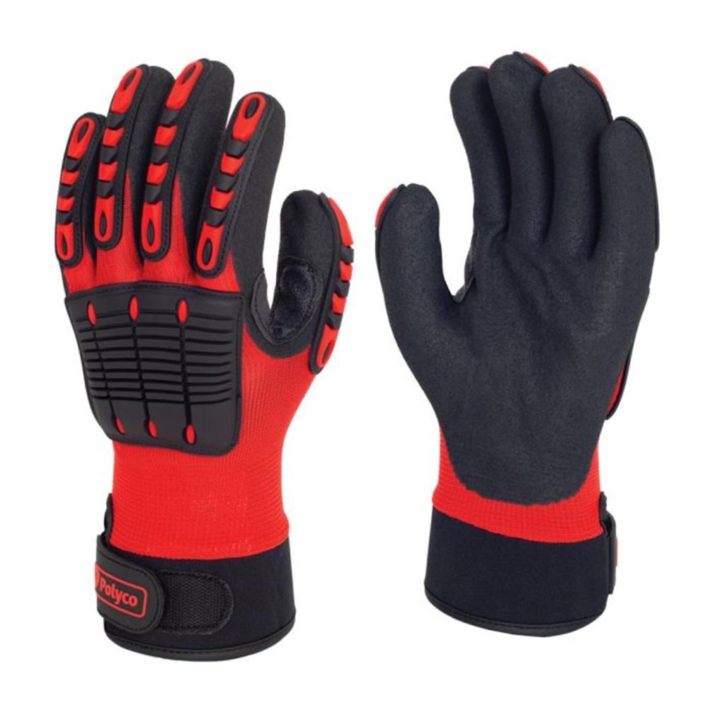 Polyco Multi Task E Nitrile Palm Impact Protection Gloves Polyco Healthline