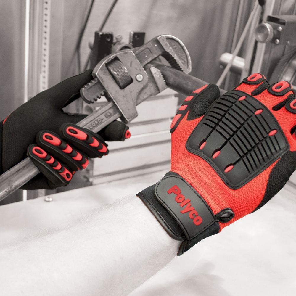 Polyco Multi Task E Nitrile Palm Impact Protection Gloves Polyco Healthline