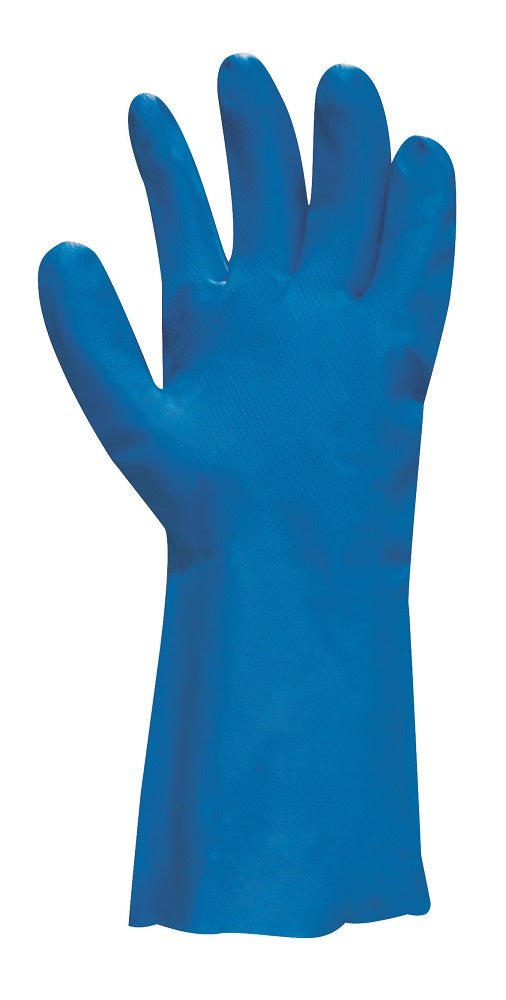 Polyco Nitri Tech III Blue Flock Lined Nitrile Gloves Polyco Healthline