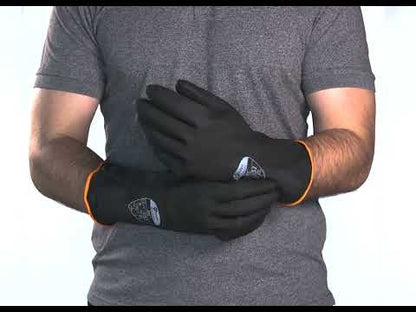 Polyco Jet Black Heavy Duty Rubber Gloves – Case of 48 Pairs