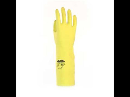 Polyco Deep Sink 40cm Long Yellow Latex Rubber Gloves