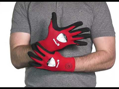 Polyco Polyflex Ultra 911 Work Gloves – Red/Black Microfoam Nitrile Grip
