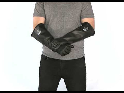 Polyco Chemprotect SC104 Mediumweight 44cm Black Rubber Gauntlets