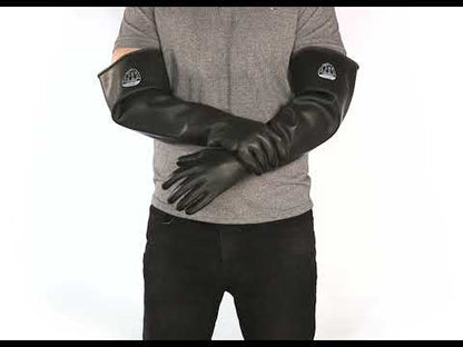 Polyco Chemprotec SC108 Gants en caoutchouc latex noir épais 60 cm