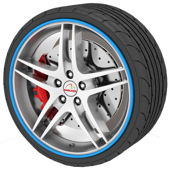 Rimblades Alloy Wheel Rim Protectors - Blue Rimblades