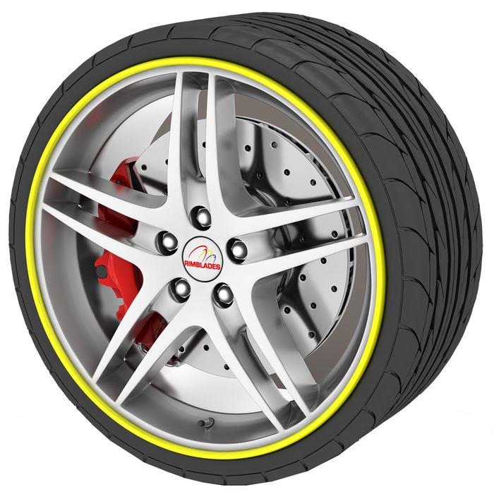 Rimblades Alloy Wheel Rim Protectors - Yellow Rimblades
