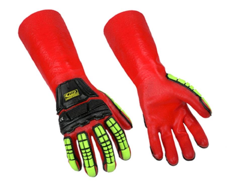 Ringers 14inch PVC Waterproof Cut Impact Chemical Protection Gloves 10 XL R074 Ringers