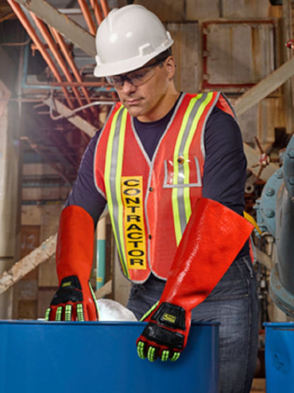 Ringers 18inch PVC Waterproof Cut Impact Chemical Protection Gloves 10 XL R075 Ringers