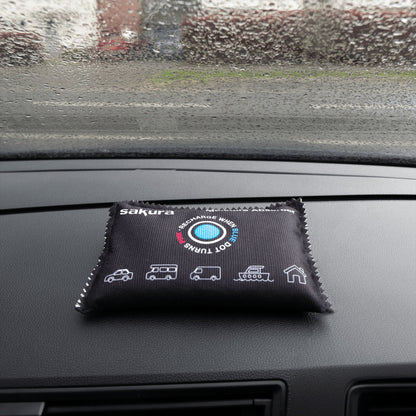 Sakura Car Dehumidifier With Indicator Reusable Moisture Absorber Caravan Van Sakura