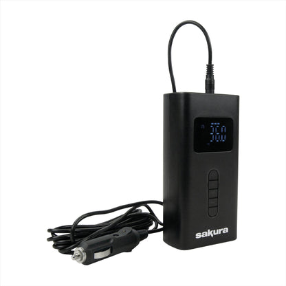 Sakura Rechargeable Cordless Tyre Inflator with Built-In Power Bank Sakura