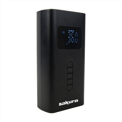 Sakura Rechargeable Cordless Tyre Inflator with Built-In Power Bank Sakura