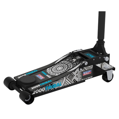 Sealey 2000CB Low Entry Custom Design Trolley Jack with Rocket Lift 2 Tonne - Black Sealey