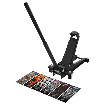 Sealey 2000CB Low Entry Custom Design Trolley Jack with Rocket Lift 2 Tonne - Black Sealey