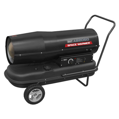 Sealey AB2050 Space Warmer® Kerosene/Diesel Heater 205000Btu/hr with Wheels Sealey