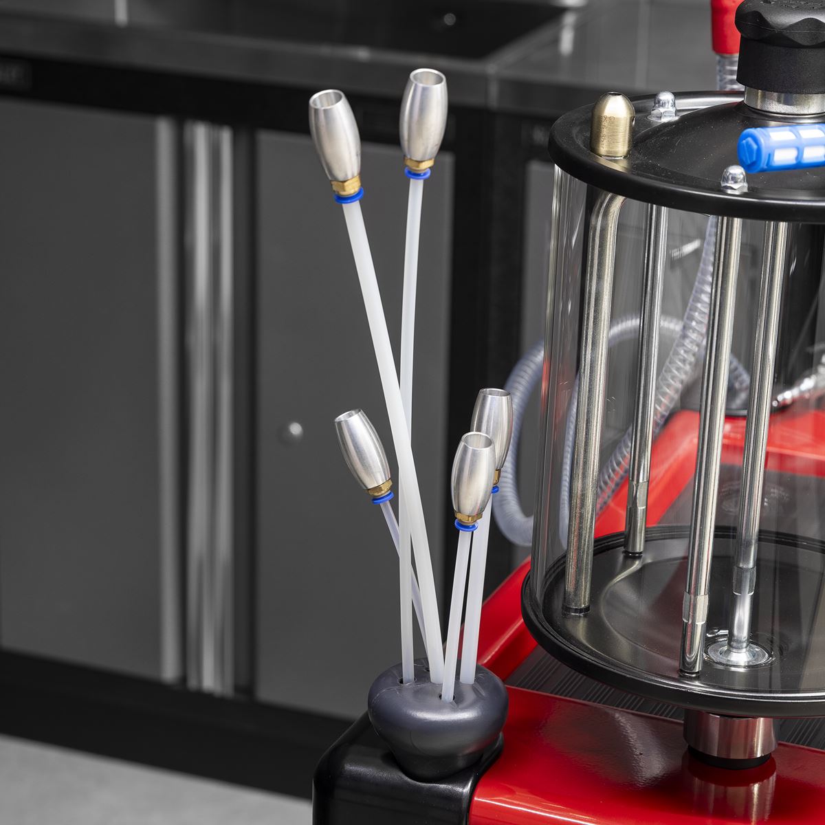 Sealey AK470DX Mobile Multifunction Oil Station with 61pc Tool Set Sealey