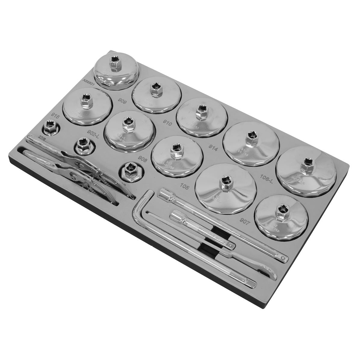 Sealey AK470DX Mobile Multifunction Oil Station with 61pc Tool Set Sealey