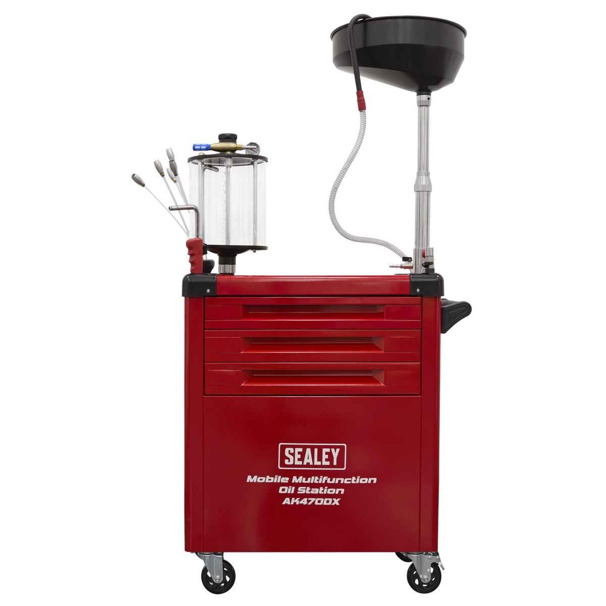 Sealey AK470DX Mobile Multifunction Oil Station with 61pc Tool Set Sealey