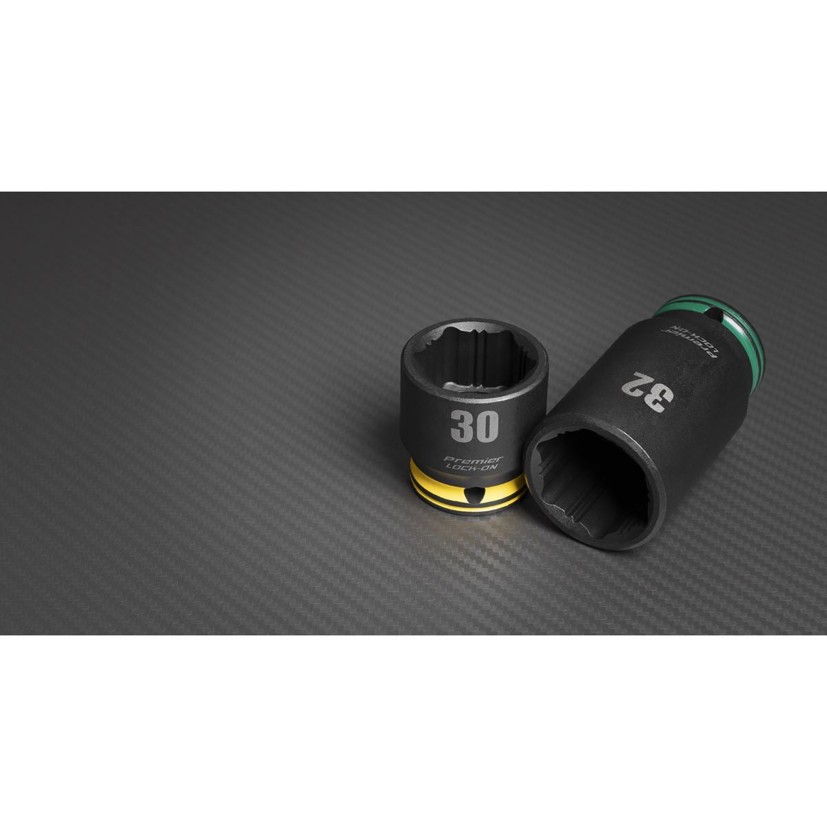 Sealey AK5636M Lock-On™ Standard & Deep Impact Socket Set 34pc 1/2"Sq Drive 6pt Metric Sealey