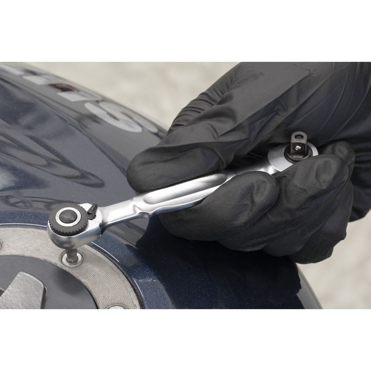 Sealey AK6972 Micro Ratchet Bit Driver & Wrench 1/4"Sq & 1/4"Hex Drive Sealey