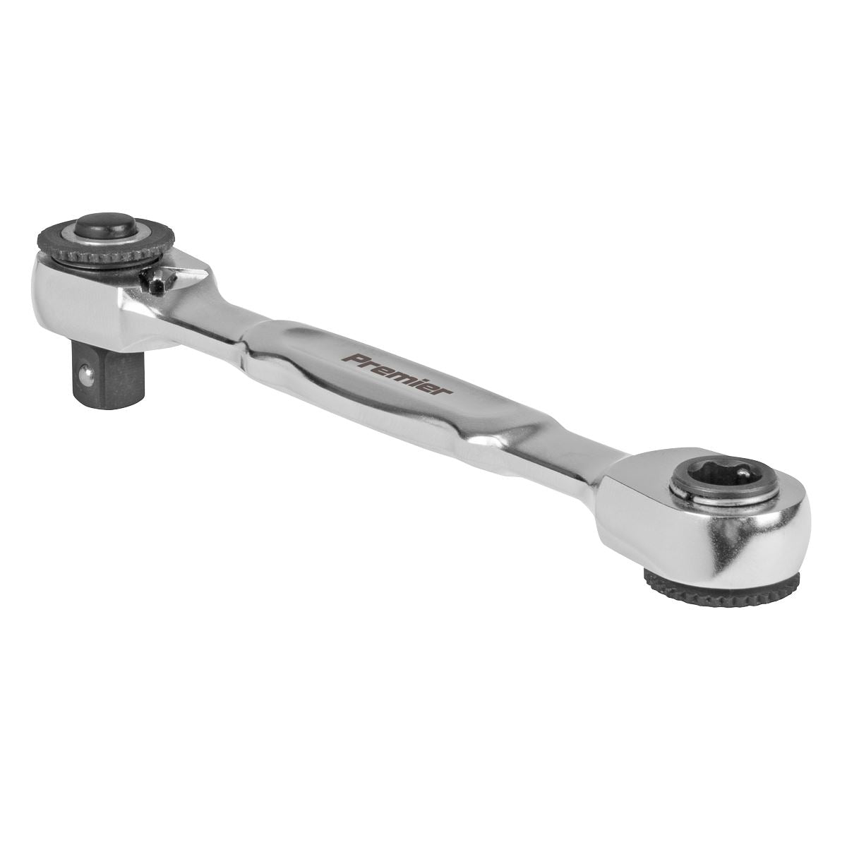 Sealey AK6972 Micro Ratchet Bit Driver & Wrench 1/4"Sq & 1/4"Hex Drive Sealey