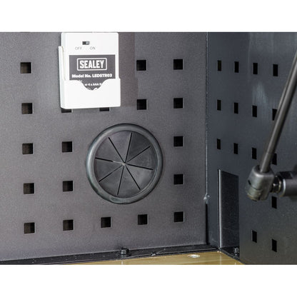 Sealey AP6203BE Superline PRO® Black Edition Top Hutch & 2 Drawer Riser 1549mm Sealey