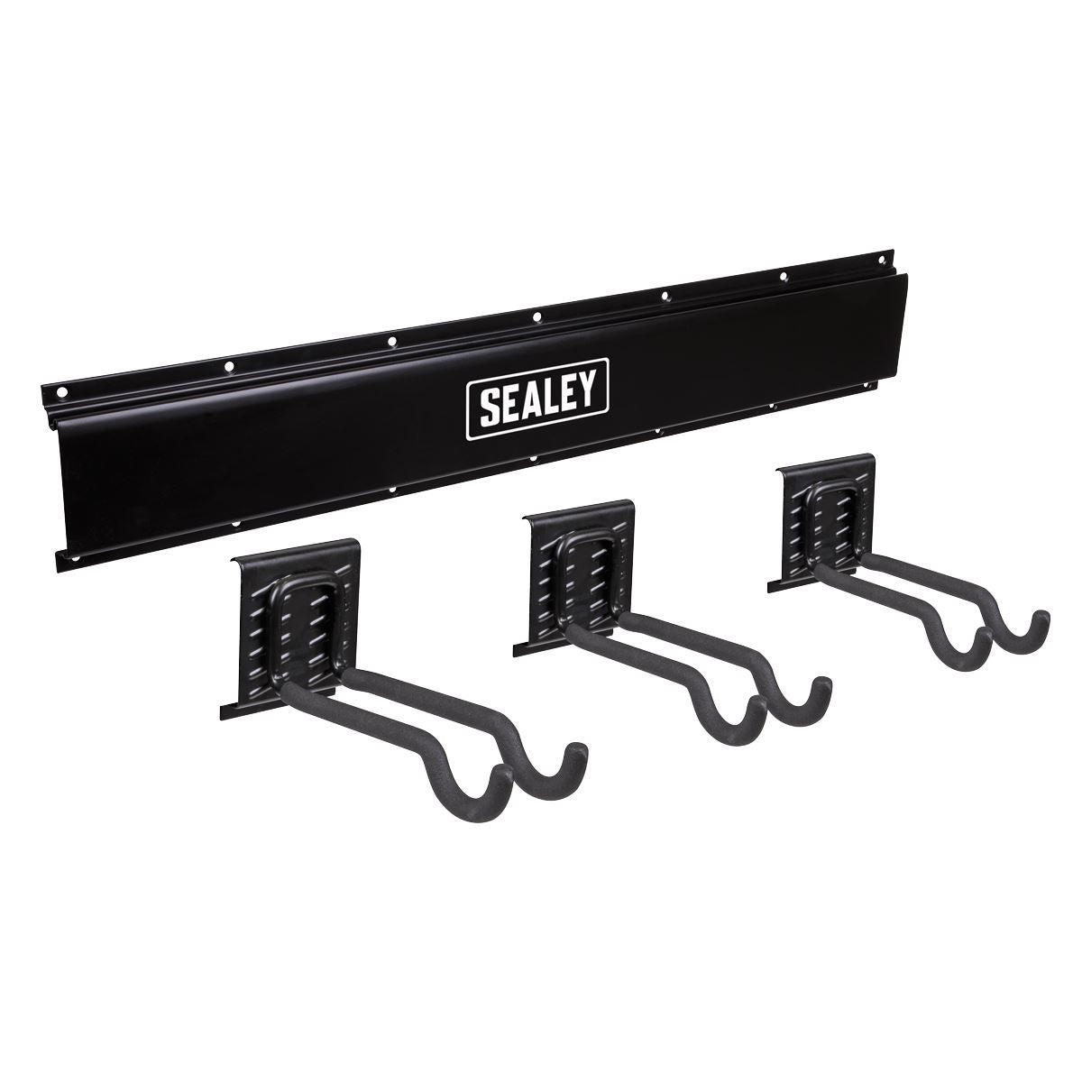 Sealey APHKIT11 Wall Mounting Sports Equipment Hook Storage Rail Sealey