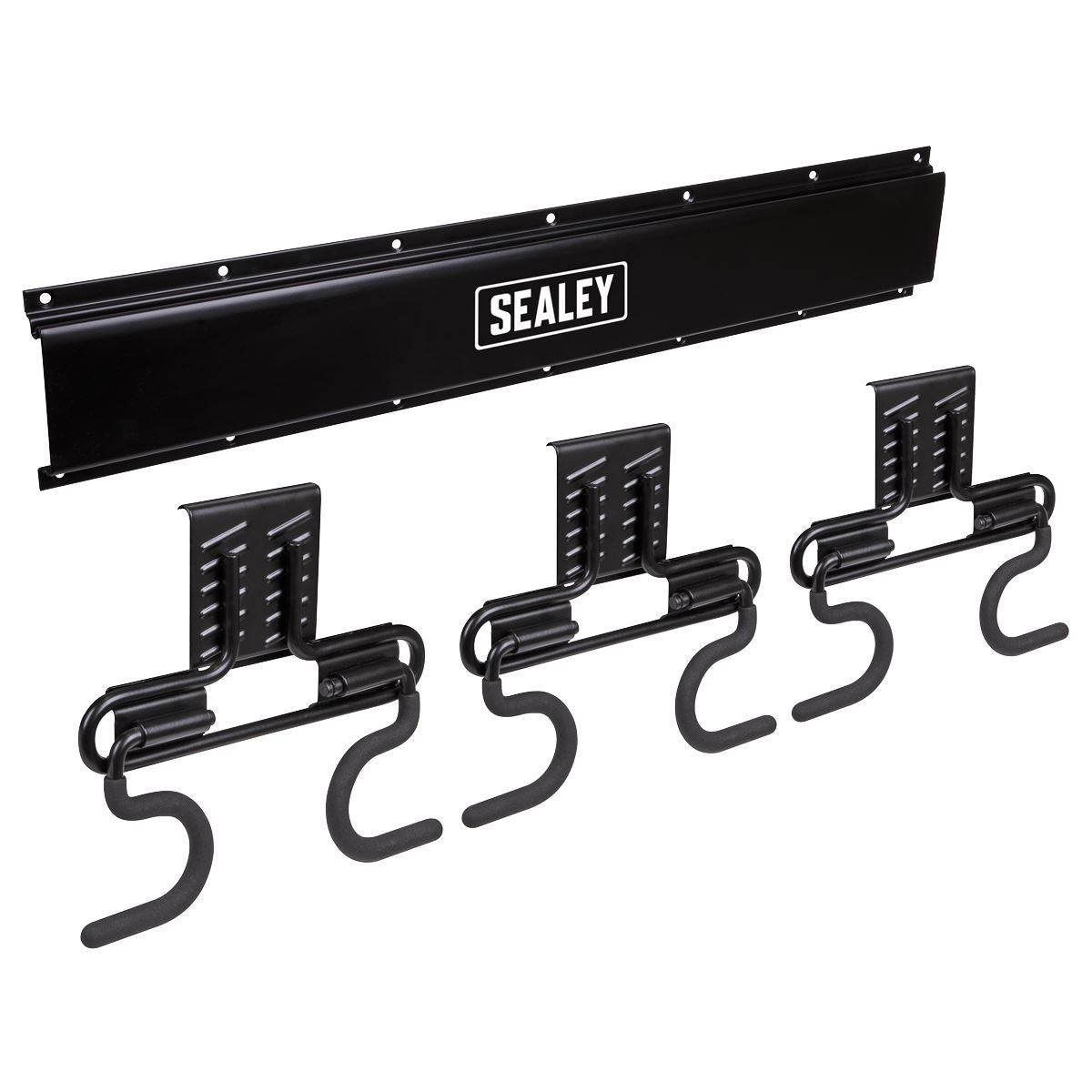 Sealey APHKIT4 Wall Mounting 6 Hook Storage Rail Sealey