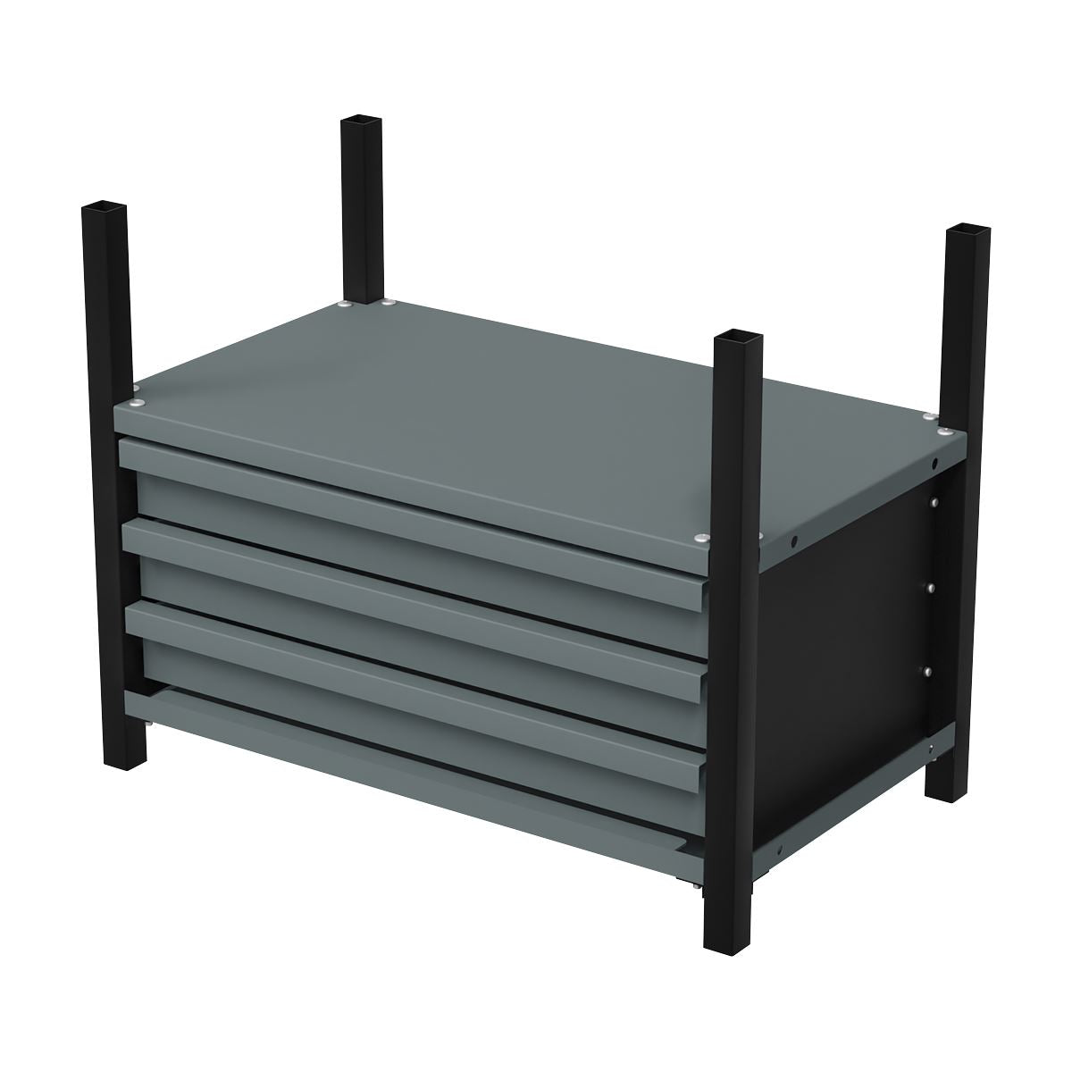 Sealey APMRM2 Modular Racking Mid Unit 3 Drawers & 1 Shelf 580mm Sealey