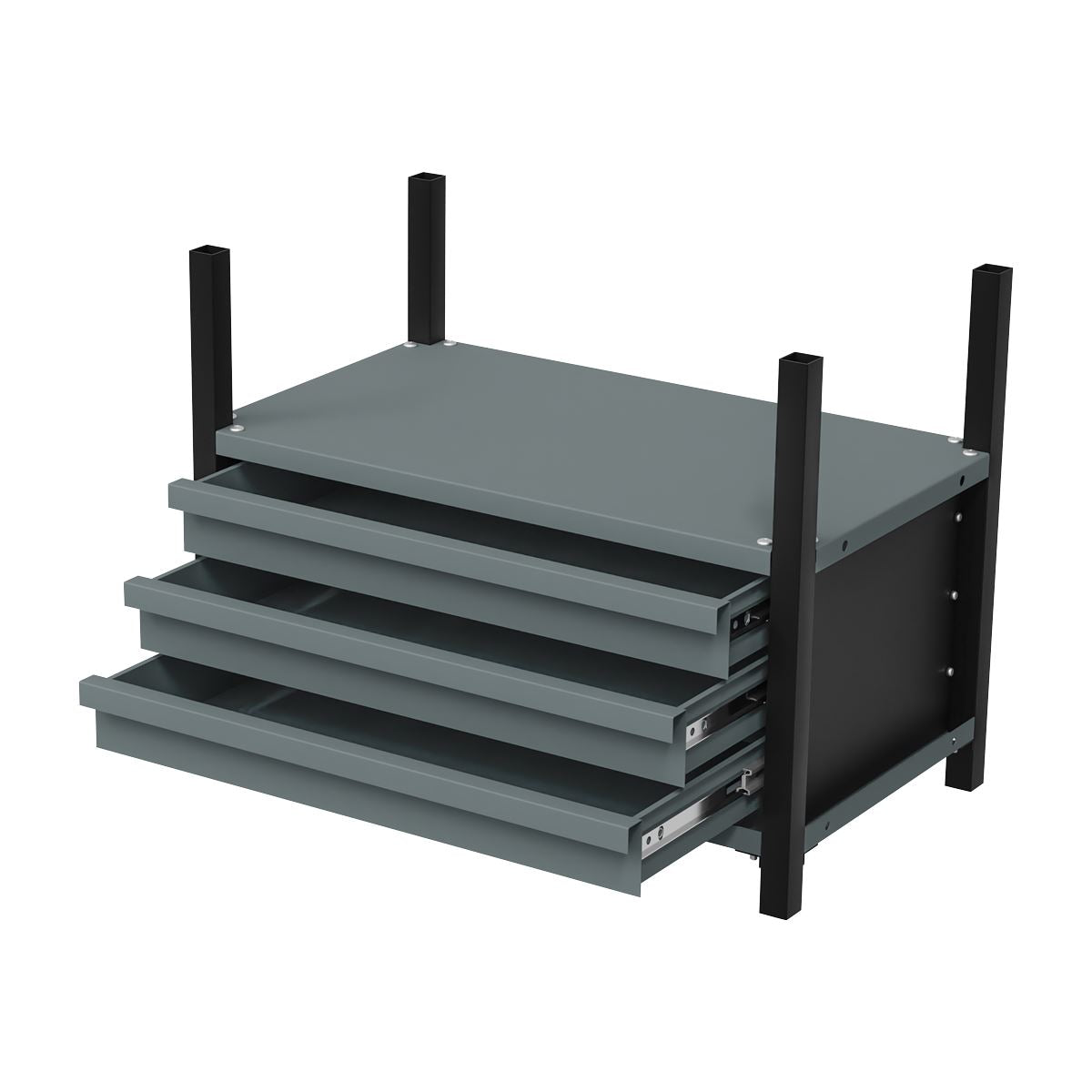 Sealey APMRM2 Modular Racking Mid Unit 3 Drawers & 1 Shelf 580mm Sealey