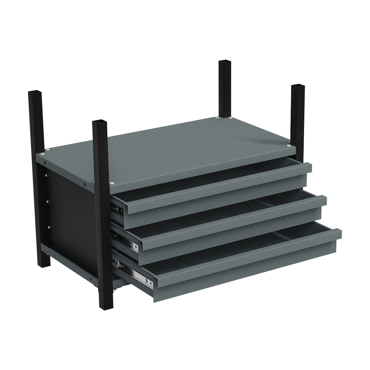 Sealey APMRM2 Modular Racking Mid Unit 3 Drawers & 1 Shelf 580mm Sealey