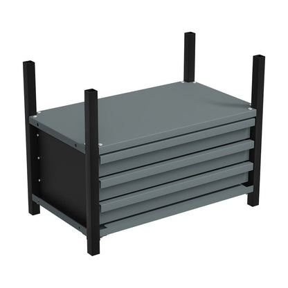 Sealey APMRM2 Modular Racking Mid Unit 3 Drawers & 1 Shelf 580mm Sealey