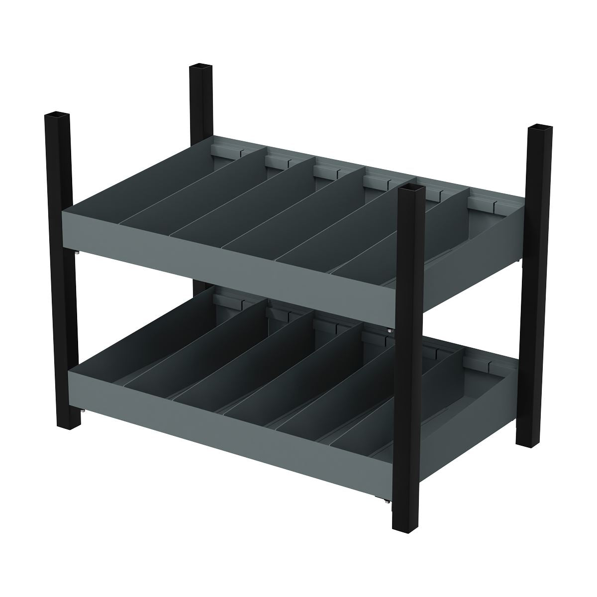 Sealey APMRM4 Modular Racking Mid Unit 2 Compartment Shelve 580mm Sealey