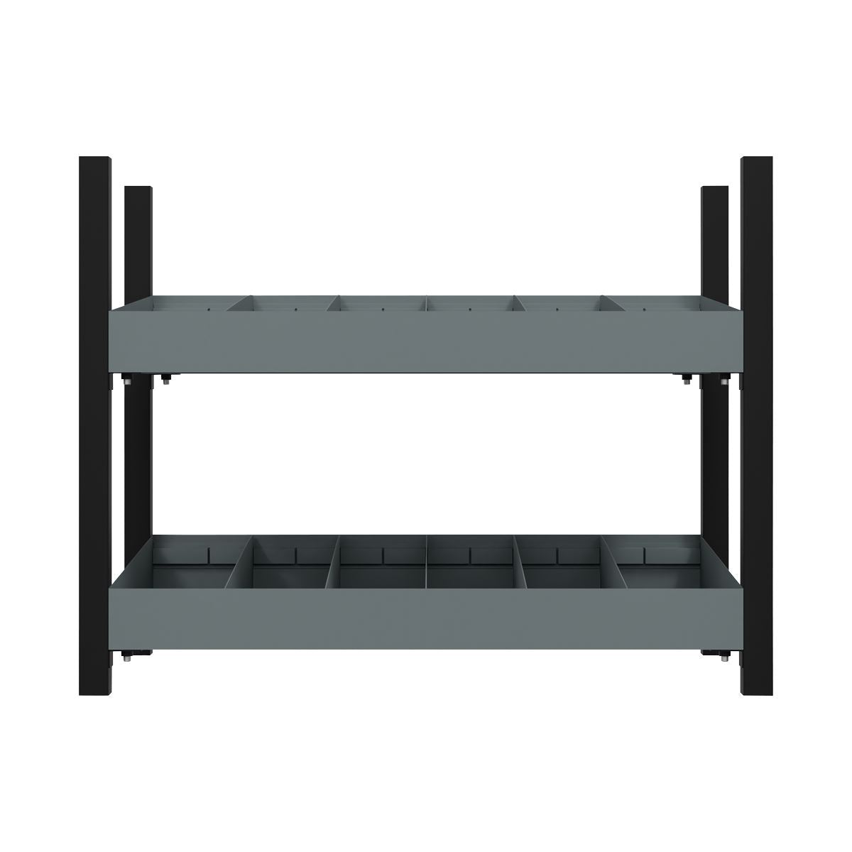 Sealey APMRM4 Modular Racking Mid Unit 2 Compartment Shelve 580mm Sealey