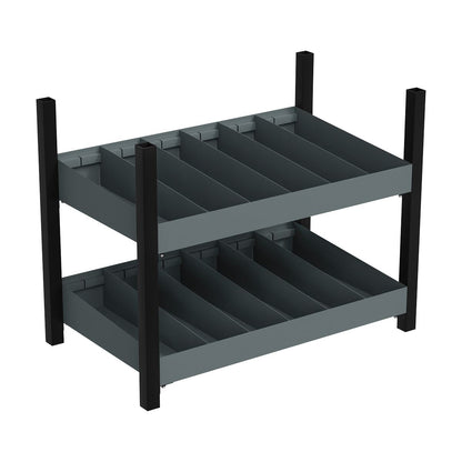 Sealey APMRM4 Modular Racking Mid Unit 2 Compartment Shelve 580mm Sealey