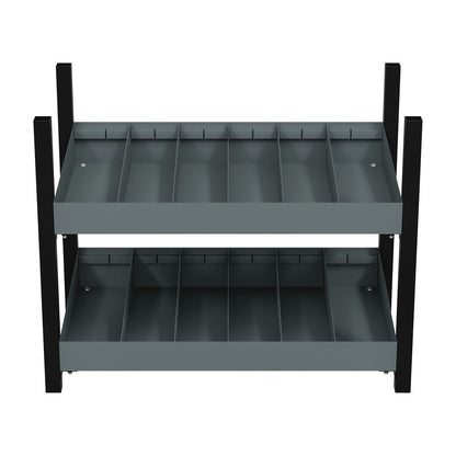 Sealey APMRM4 Modular Racking Mid Unit 2 Compartment Shelve 580mm Sealey