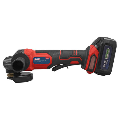 Sealey CP401LI 115mm Cordless Angle Grinder 18V 3Ah - Red Sealey