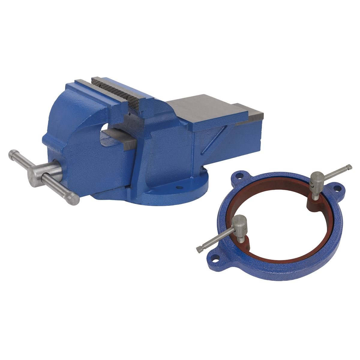 Sealey CVXTB150COMBO Professional Heavy-Duty Vice 150mm with Swivel Base Sealey