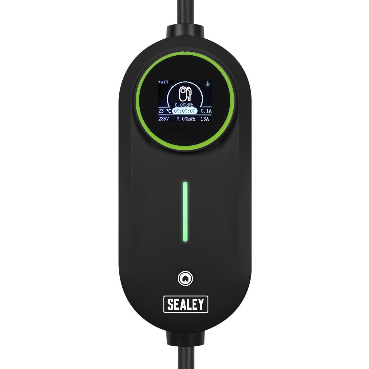 Sealey EVAC2 Adjustable (3.5kW) Type 2 to UK 3-Pin Plug Portable EV Charger - 5m Cable Sealey