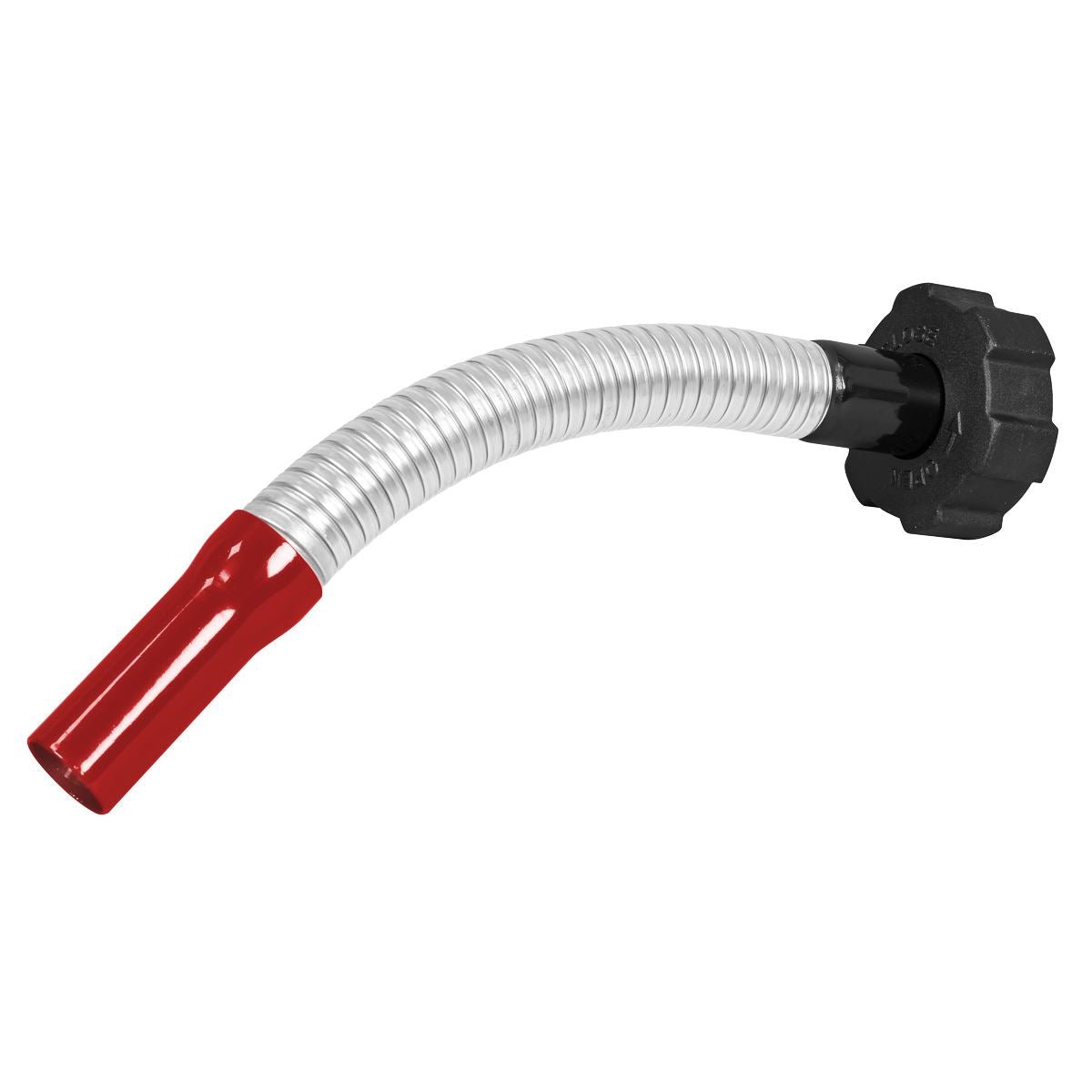 Sealey JC1SCR Flexi Pouring Spout for Screw Cap Jerry Cans - Red Sealey