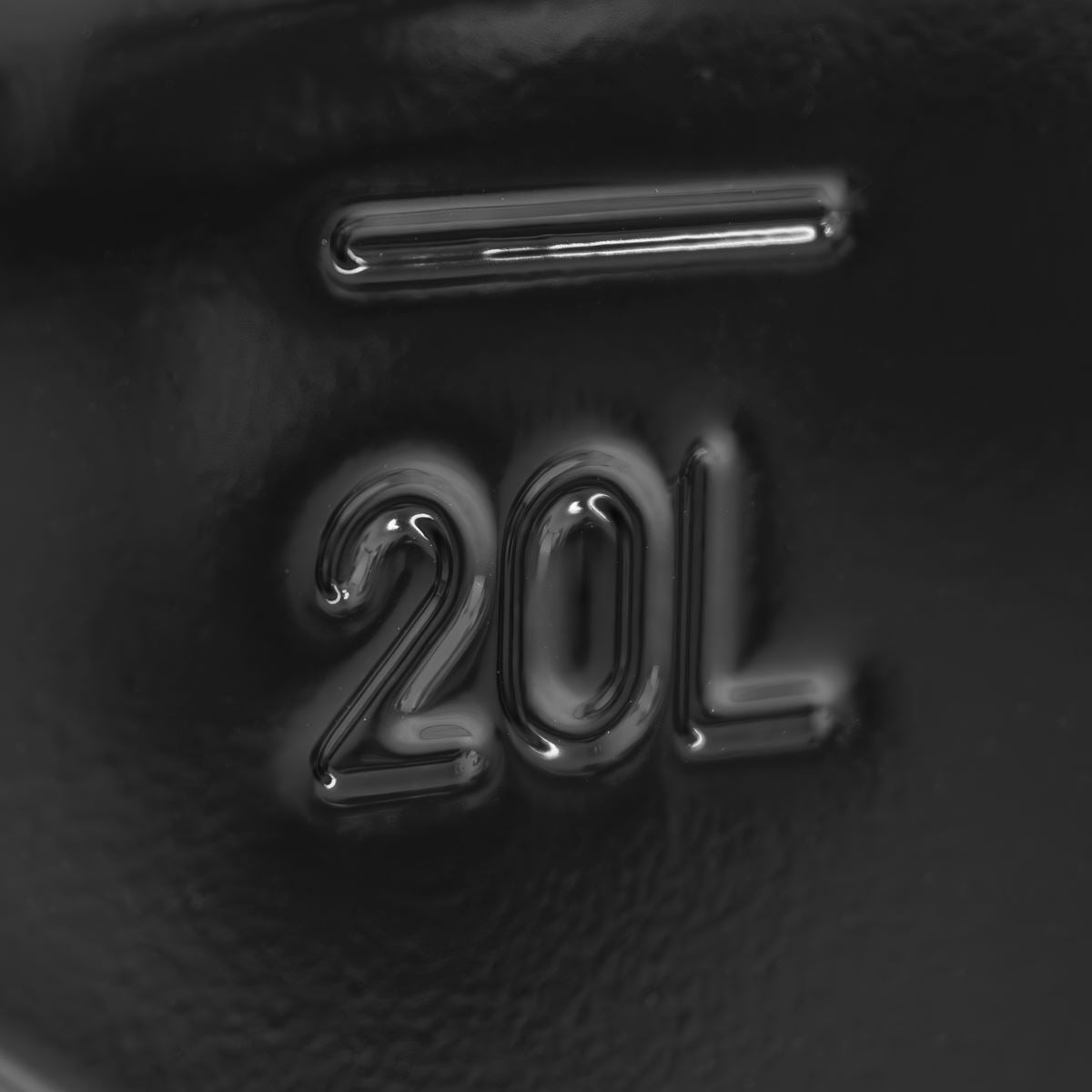 Sealey JC20SCB Screw Cap Metal Jerry Can 20L - Black Sealey