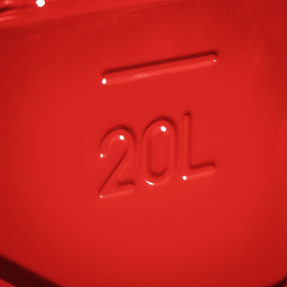 Sealey JC20SCR Screw Cap Metal Jerry Can 20L - Red Sealey