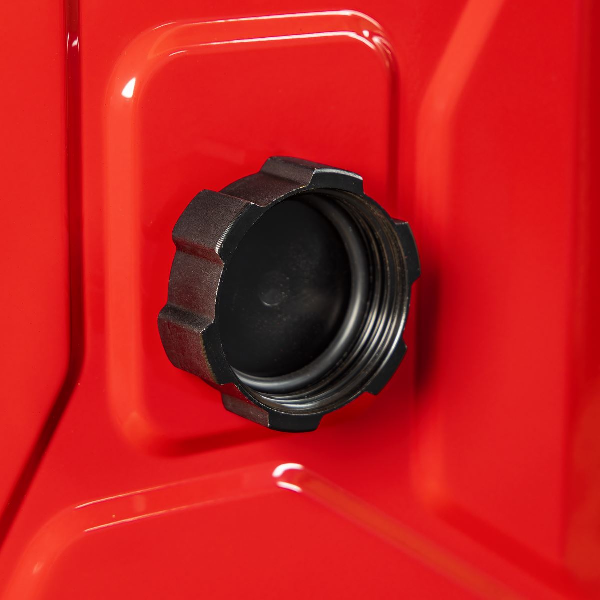 Sealey JC20SCR Screw Cap Metal Jerry Can 20L - Red Sealey