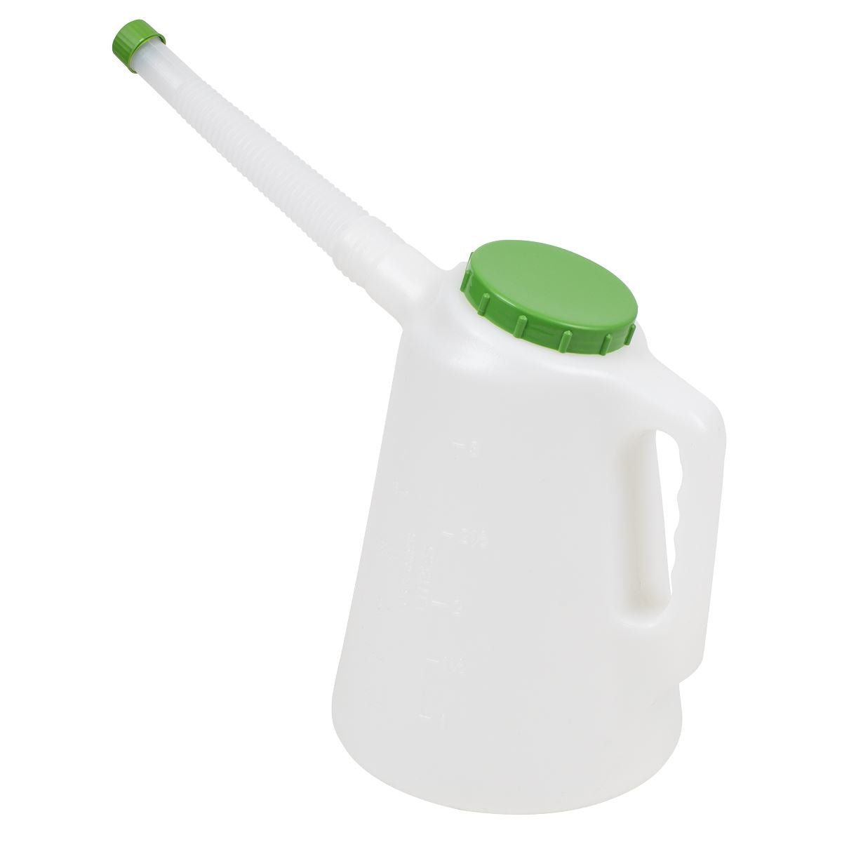 Sealey JDL3G Oil Container with Flexible Spout 3L - Green Lid Sealey