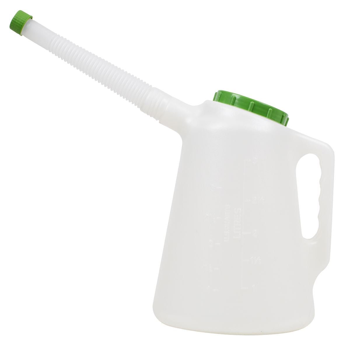 Sealey JDL3G Oil Container with Flexible Spout 3L - Green Lid Sealey