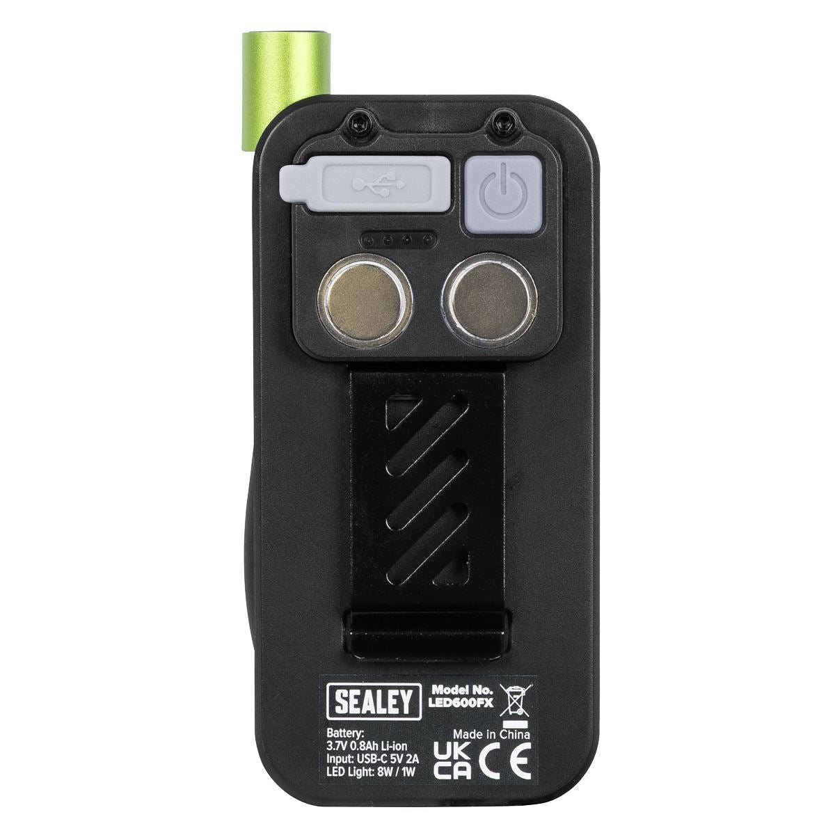 Sealey LED600FX Pocket Light with Flexi Inspection Light 8W COB LED & 1W SMD LED Sealey