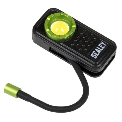 Sealey LED600FX Pocket Light with Flexi Inspection Light 8W COB LED & 1W SMD LED Sealey