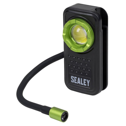 Sealey LED600FX Pocket Light with Flexi Inspection Light 8W COB LED & 1W SMD LED Sealey