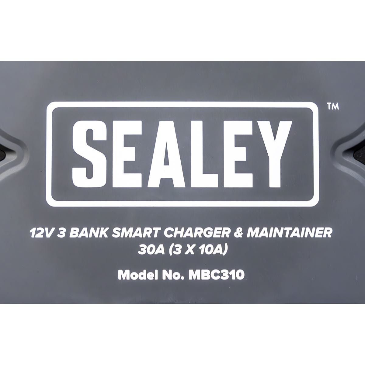 Sealey MBC310 3 Bank 12V Smart Charger & Maintainer 30A (3 x 10A) Sealey