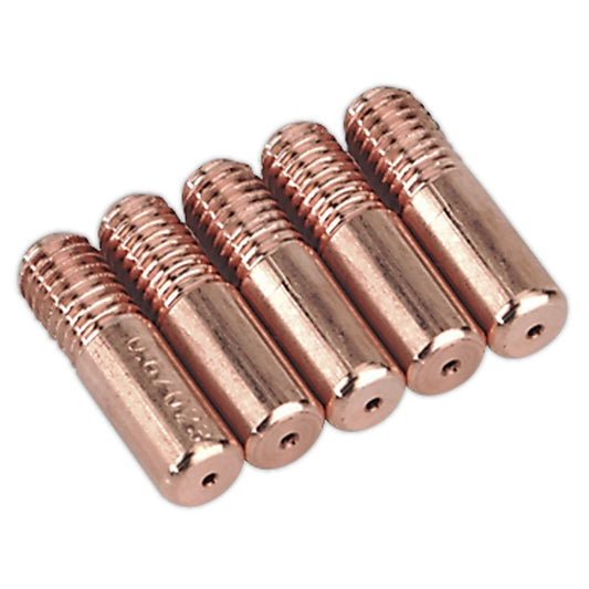 Sealey MIG952 Contact Tip 0.8mm MB14 Pack of 5 Sealey