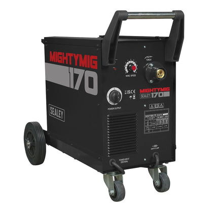 Sealey MIGHTYMIG170 Professional Gas/Gasless MIG Welder 170A with Euro Torch Sealey